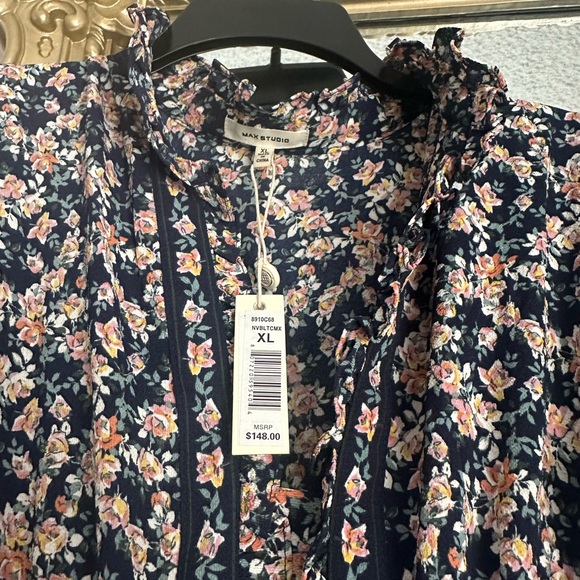 Max Studio Black Floral Maxi Dress - Picture 3 of 7